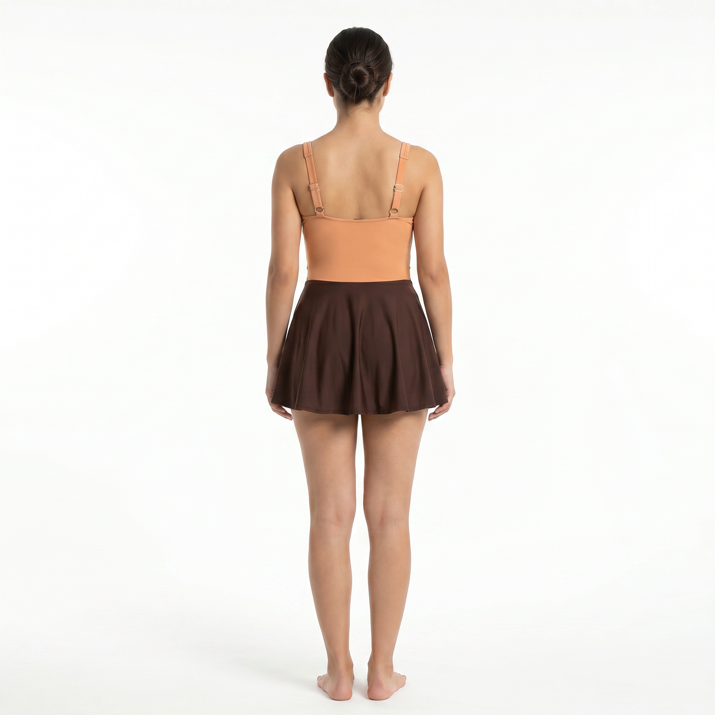 Aerobird One Piece Dress For Women, Orange&Brown
