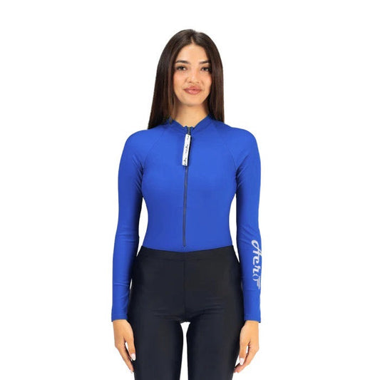 AEROBIRD NAAIMA LONG SLEEVES TOP FOR WOMEN, BLUE